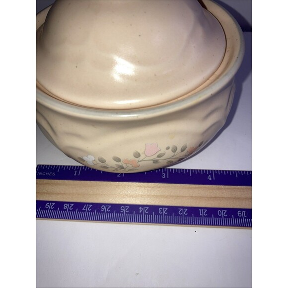 Vintage Pfaltzgraff, Sugar Bowl, Candy Dish, 1980s "Remembrance" with Lid - Picture 4 of 7